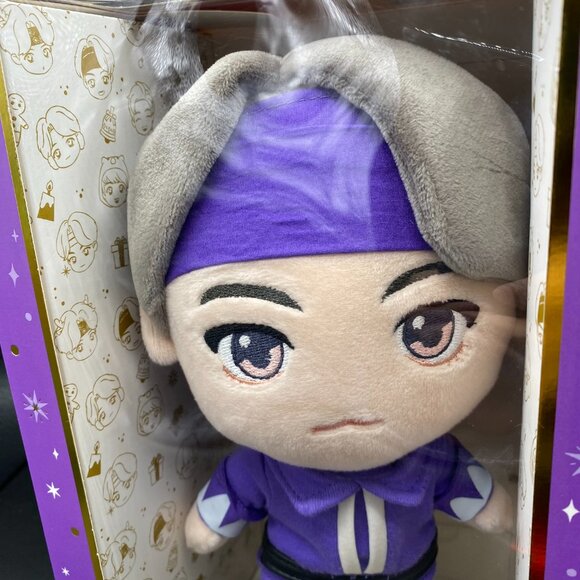 BTS V Plush Doll Tiny Tan Kpop Fortune Box Purple Holiday 2020 Ver. New - Picture 8 of 10